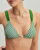 Sueña™ Yeşil Kareli Üçgen Bikini Takımı