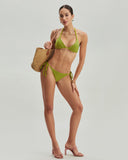Sueña™ Yeşil Dokulu Üçgen Bikini Takımı