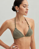 Sueña™ Yeşil Çizgili Üçgen Bikini Takımı