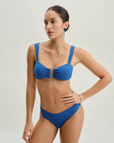 Sueña™ Mavi Dokulu Üçgen Bikini Takımı