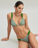 Sueña™ Yeşil Kareli Üçgen Bikini Takımı