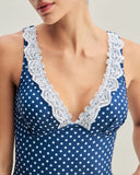 Sueña™ Mavi Puantiyeli Tek Parça Mayo