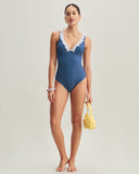 Sueña™ Mavi Puantiyeli Tek Parça Mayo