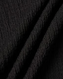 Siyah Örgü Lastikli Bel Denizkızı Midi Etek