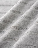 Gri V Yaka Çan Kollu Örgü Tişört