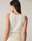 Sueña™ Beyaz Kayık Yaka İnce Atlet