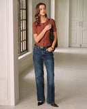 Kırmızı Kabarık Kollu Örgü Hırka