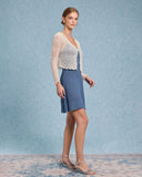 Sueña™ Bej Dokulu V Yaka Hırka