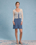 Sueña™ Bej Dokulu V Yaka Hırka