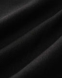 Siyah Kontrast Tek Sıralı Kısa Hırka