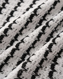 Siyah Çizgili Düğmeli Yelek