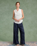 Sueña™ Beyaz Kapşonlu Yakalı Tank Top