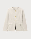 Kayısı Düğmeli Cep Blazer