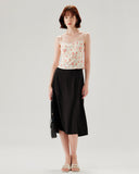 Sueña™ Pembe Çiçekli Kısa Kısa Bluz