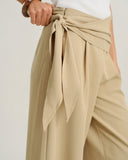 Khaiki Geniş Paça Pantolon Günlük Pantolon