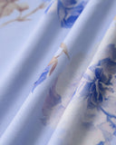 Sueña™ Siyah Çiçekli Dar Kesim Maxi Elbise