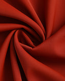 Tuğla Kırmızısı Kapüşonlu Yaka Kolsuz Midi Elbise