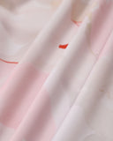 Sueña™ Pembe Çiçekli Sırtı Açık Slip Midi Elbise