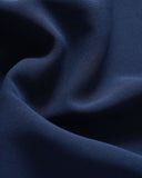 Lacivert Kare Yaka A Kesim Büzgülü Midi Elbise