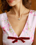 Sueña™ Pembe Çiçekli İlmek Kolsuz Mini Elbise