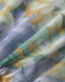 Sueña Mor Çiçekli Kravat Askılı Mini Elbise