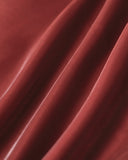 Sueña™ Şarap Kırmızısı Kare Yaka Slip Mini Elbise