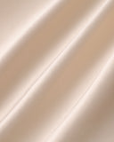 Sueña Kayısı Kayık Yaka Saten Mini Elbise