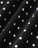 Sueña™ Siyah Puantiyeli Slip Mini Elbise