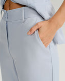 Mavi Doğal Bel Düz Pantolon