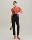 Siyah Düz Paça Pantolon