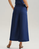 Mavi Doğal Belli Geniş Paça Pantolon