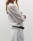 Beyaz Bol Transparan Bluz