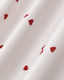 Sueña™ Bej Kalp Desenli Yarım Kol Bluz