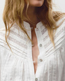 Beyaz Bol Transparan Bluz