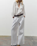 Beyaz Bol Transparan Bluz