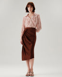 Sueña™ Kırmızı Çiçekli Dantelli Gömlek