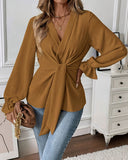 Karamel Dantelli Şair Kol Gömlek