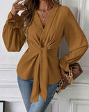 Karamel Dantelli Şair Kol Gömlek