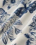 Sueña™ Mavi Çiçekli Kısa Kollu Gömlek