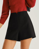 Siyah Doğal Belli Cepli Şort