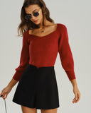 Siyah Doğal Belli Cepli Şort