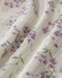 Sueña Mor Çiçekli Beli Lastikli Midi Etek