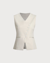 Sueña Bej Tek Sıra Yelek