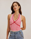 Sueña™ Kırmızı Kareli Askılı Tank Top