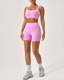 Sueña™ Pembe Kontrast Yoga Atleti