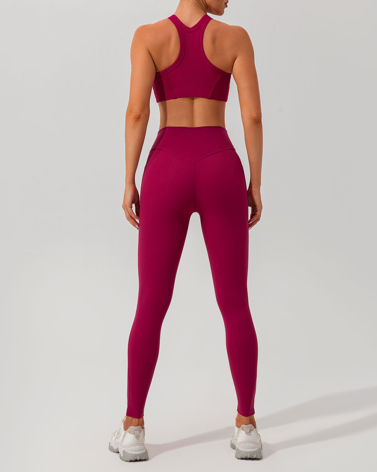 Sueña™ Kırmızı Çabuk Kuruyan Yüksek Bel Yoga Taytı
