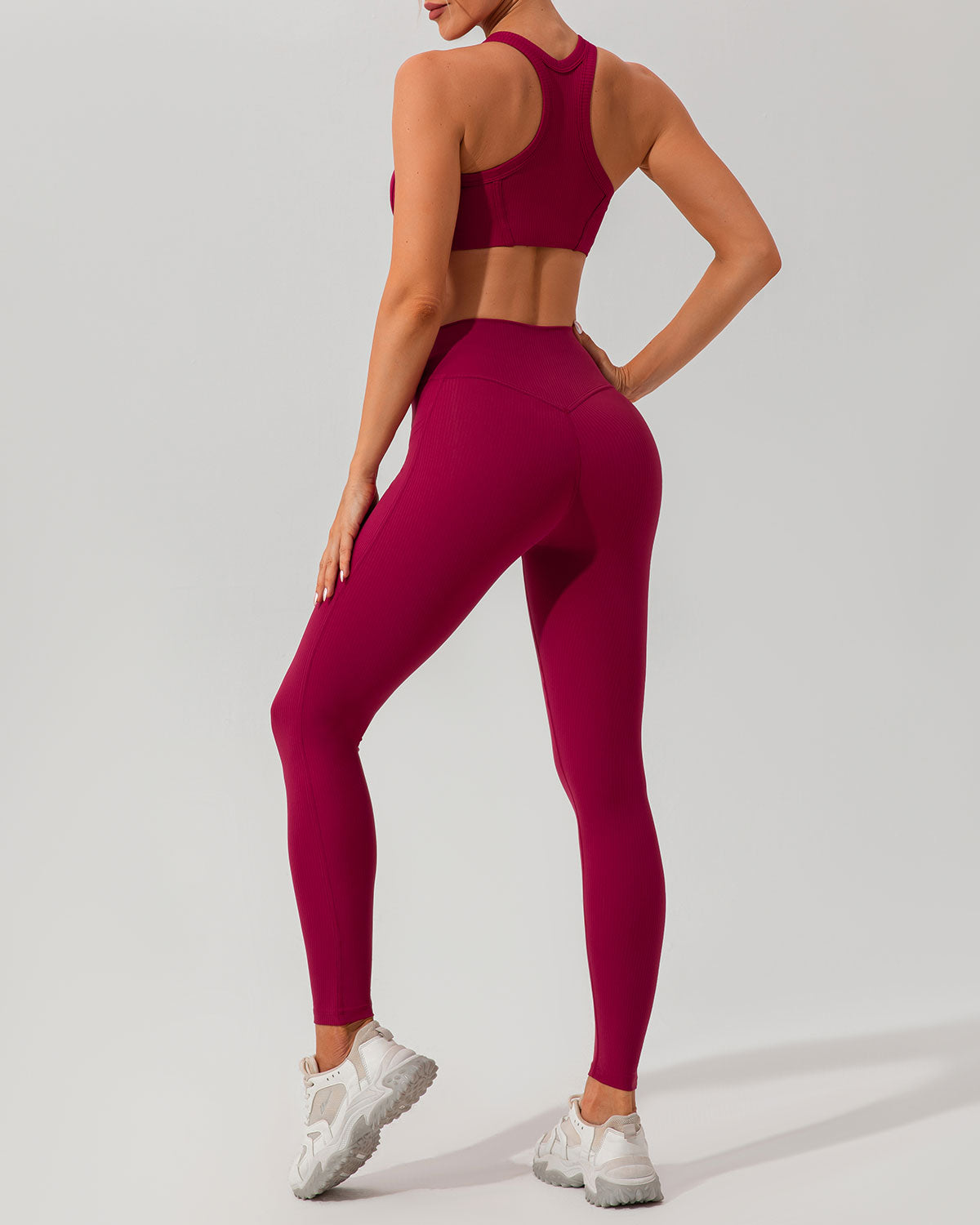 Sueña™ Kırmızı Çabuk Kuruyan Yüksek Bel Yoga Taytı