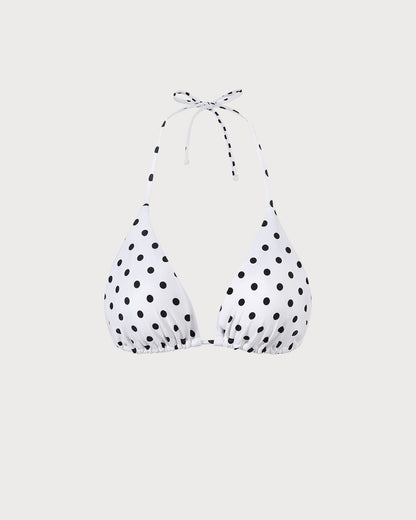 Sueña™ Puantiyeli Üçgen Bikini Üstü