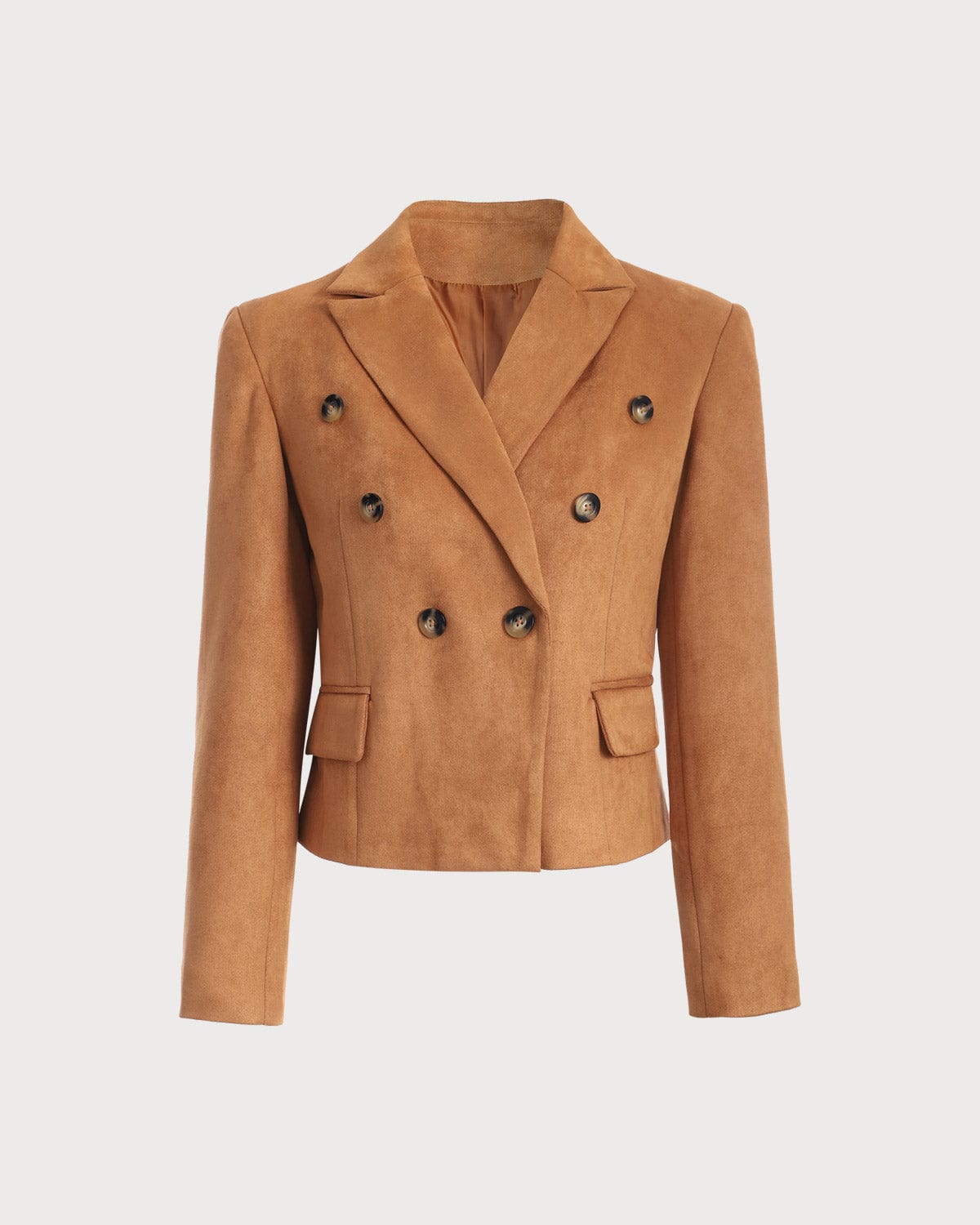 Sueña™ Yakalı Düğmeli Süet Blazer