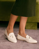 Sueña™ Enfiis Kırık Beyaz Loafer Babet